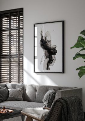 Serene Minimalist Black and White Art