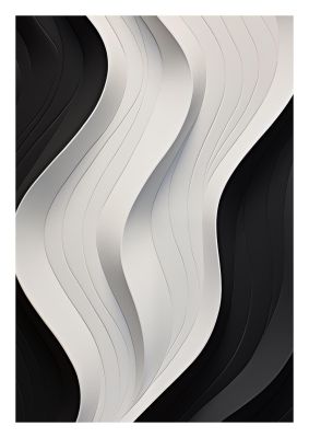 Bold Geometric Pattern in Black and White