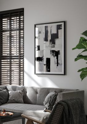 Enthralling Geometric Black and White Art