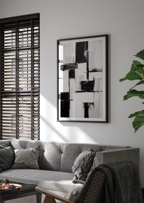 Captivating Geometric Black and White Pattern