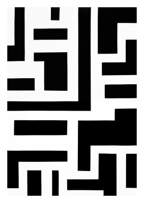 Mesmerizing Geometric Pattern in Black and White