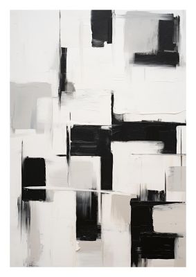 Geometric Patterns in Monochrome Art
