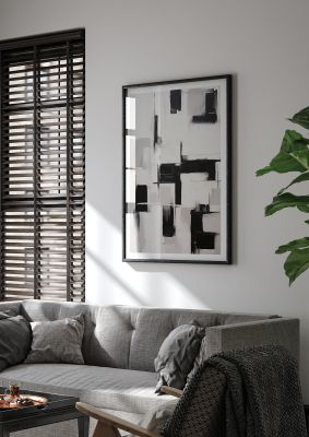 Geometric Patterns in Monochrome Art