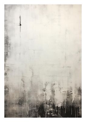 Encaustic Depth in Black and White Layers