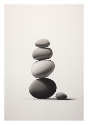 Tranquil Ambiance in Monochrome Pastel