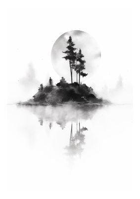 Soft Gradients and Textures in Monochrome Art