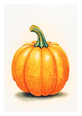 Vivid Orange Pumpkin Charm
