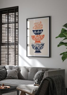 Floral Patterns and Vibrant Risograph Cups