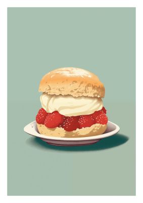 British Scone Art Risograph Simplicity