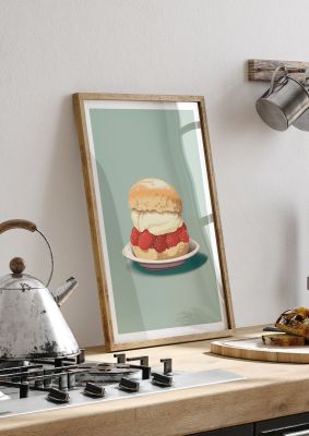 British Scone Art Risograph Simplicity