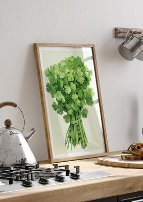 Cilantros Delicate Stems Graphic Riso