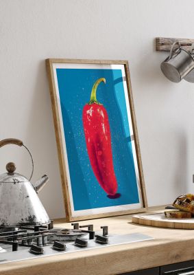 Fiery Essence Red Chili Risograph