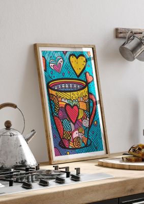 Brittos Vibrant Coffee Mug Risograph