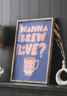 Brewing Love in Shades of Blue and Pink