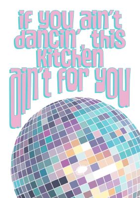 Disco Kitchen Wall Art: Groove While You Cook