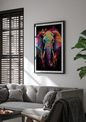 Elephants Neon Majesty