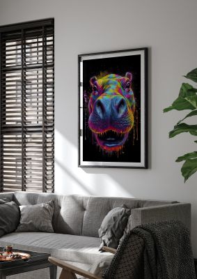 Hippos Radiant Neon Splash