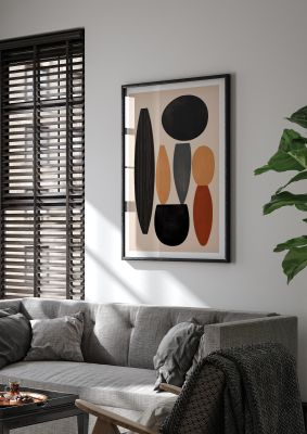 Boho Shapes Bold Grainy Contrast