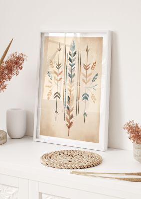 Arrow Alignment Soft Minimalist Boho Print