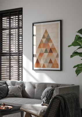 Triangle Harmony Soft Neutral Boho Print