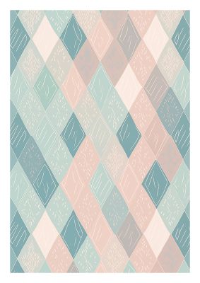 Diamonds of Serenity Subtle Boho Risograph