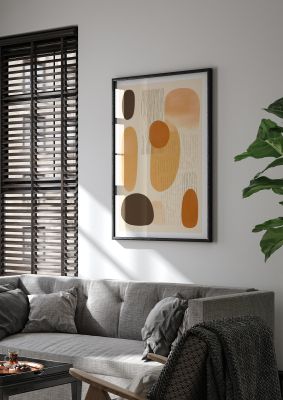 Tranquil Boho Pattern in Beige and Brown