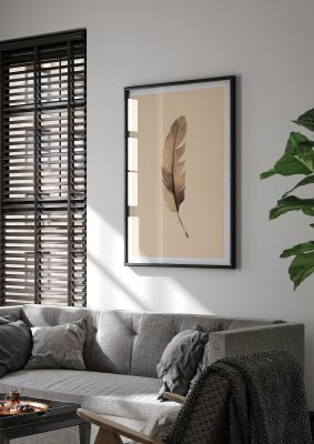 Feathered Tranquility Elegant Line Art