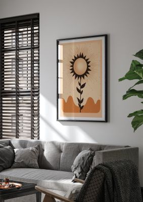 Sunrise Serenity Minimalist Boho Sun