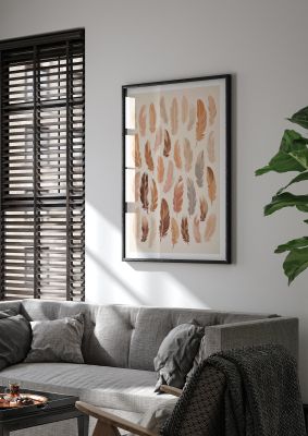 Feathered Peace Minimalist Boho Print