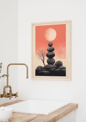 Pebble Haven Serene Boho Art