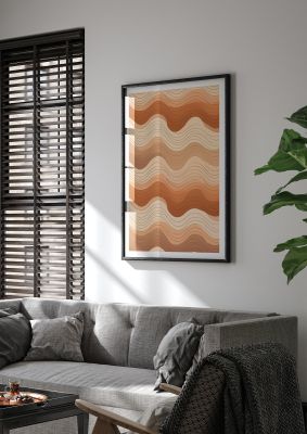Boho Waves Tranquil Beige and Brown Hues