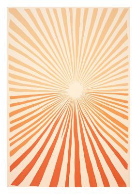 Sun Tranquil Boho Sunburst in Beige and Brown
