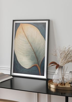 Detailed leaf illustration with rich texture and shading