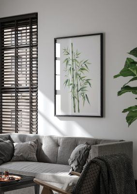 Elegant Bamboo Art with Green Foliage