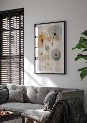 Abstract flower illustration perfect for modern and contemporary decor